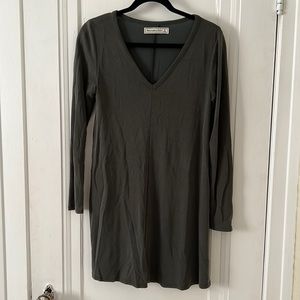 Abercrombie and Fitch Olive green shift dress